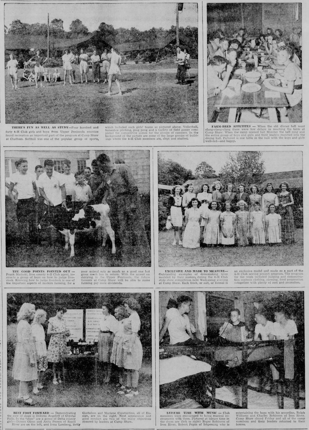 Camp Shaw - Aug 11 1946 Full Page Spread (newer photo)